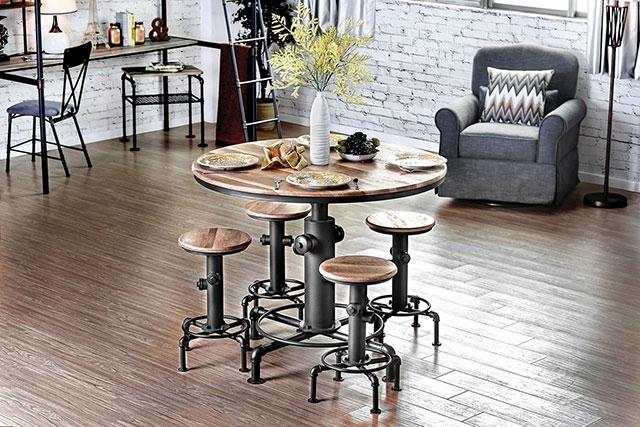 Foskey Antique Black Dining Table - The Mattress Center (Fresno,CA)