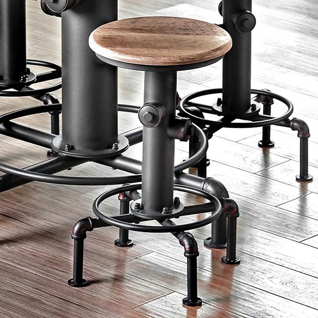 Foskey Antique Black Dining Table - The Mattress Center (Fresno,CA)