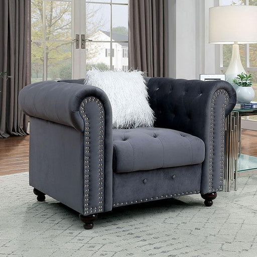 GIACOMO Chair, Gray - The Mattress Center (Fresno,CA)