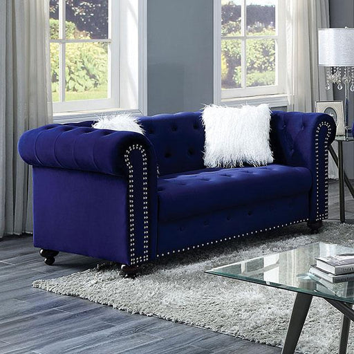GIACOMO Loveseat, Blue - The Mattress Center (Fresno,CA)