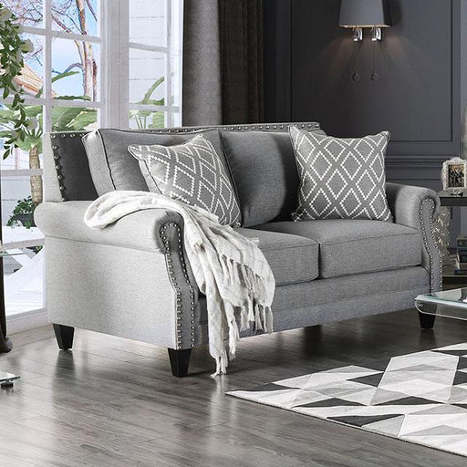Giovanni Gray Love Seat - The Mattress Center (Fresno,CA)