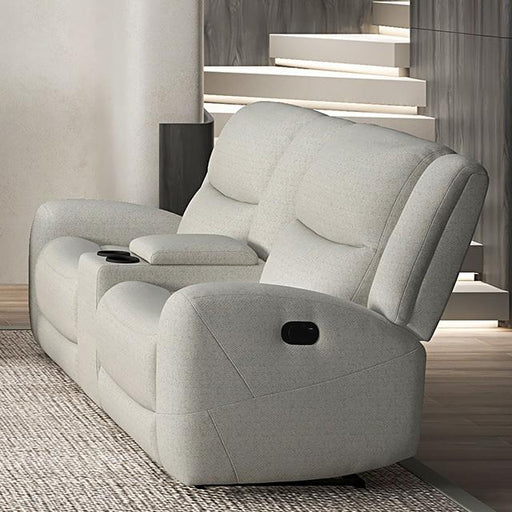 Giraldus Manual Recliner Loveseat w/ Console - The Mattress Center (Fresno,CA)