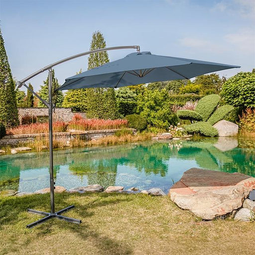 Glam Cantilever Umbrella w/ LED - The Mattress Center (Fresno,CA)