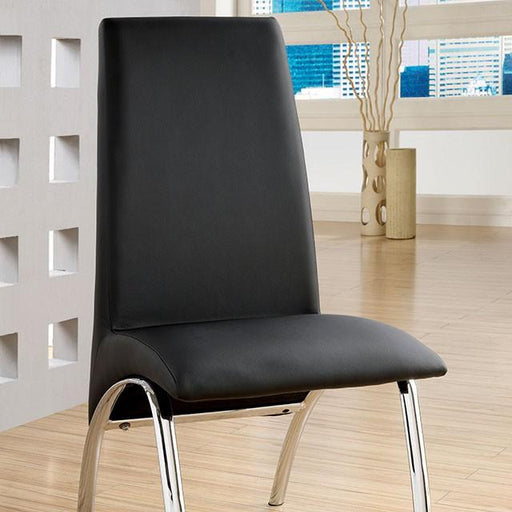 Glenview Black Side Chair - The Mattress Center (Fresno,CA)
