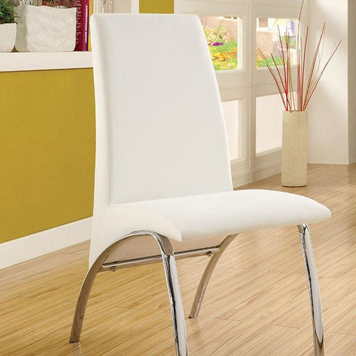 Glenview White Side Chair - The Mattress Center (Fresno,CA)