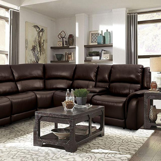 GORGIUS Power Sectional, Espresso - The Mattress Center (Fresno,CA)