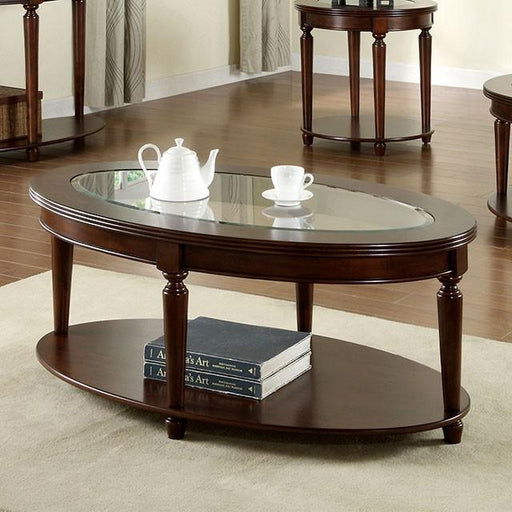 Granvia Dark Cherry Coffee Table - The Mattress Center (Fresno,CA)