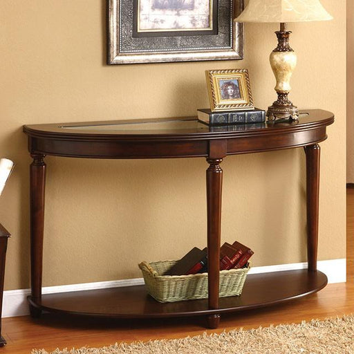 Granvia Dark Cherry Sofa Table - The Mattress Center (Fresno,CA)