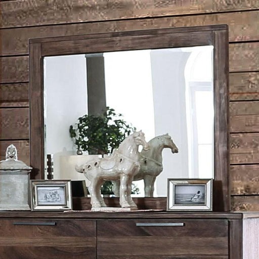 Hankinson Rustic Natural Tone Mirror - The Mattress Center (Fresno,CA)