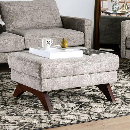 Harlech Gray Ottoman - The Mattress Center (Fresno,CA)