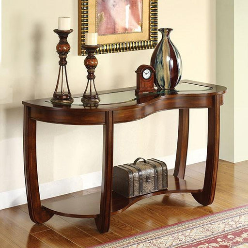 Crystal Falls Dark Cherry Sofa Table - The Mattress Center (Fresno,CA)