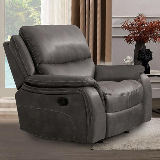 HENRICUS Glider Recliner, Dark Gray - The Mattress Center (Fresno,CA)