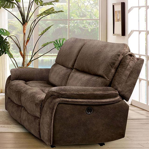 HENRICUS Loveseat, Dark Brown - The Mattress Center (Fresno,CA)