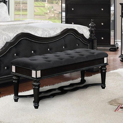 Azha Black Bench - The Mattress Center (Fresno,CA)