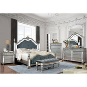 Azha Silver/Gray Bench - The Mattress Center (Fresno,CA)