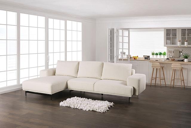 Baerum Sectional, Left & Right Chaise Beige & Gray - The Mattress Center (Fresno,CA)