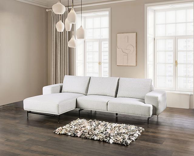 Baerum Sectional, Left & Right Chaise Beige & Gray - The Mattress Center (Fresno,CA)