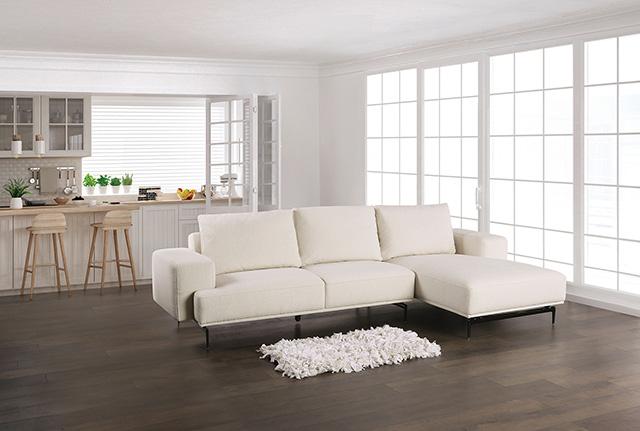Baerum Sectional, Left & Right Chaise Beige & Gray - The Mattress Center (Fresno,CA)
