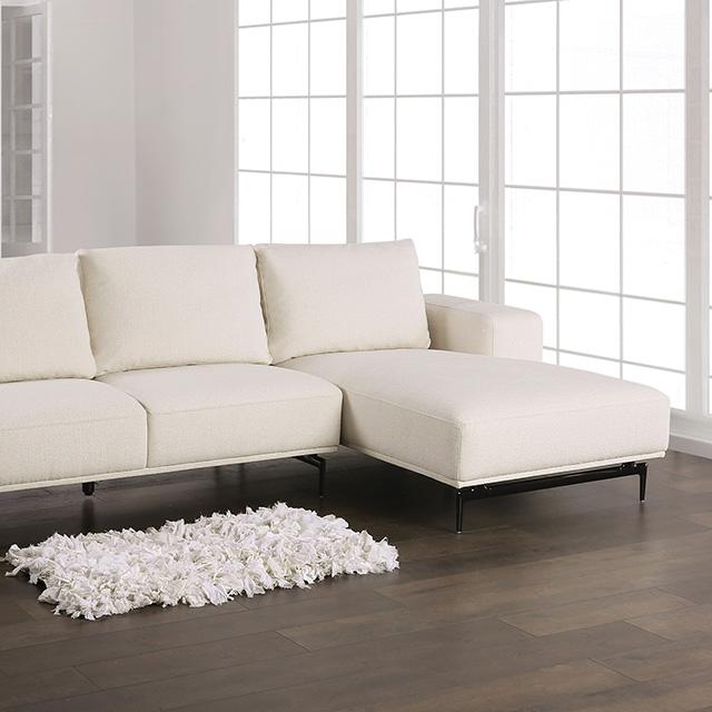 Baerum Sectional, Left & Right Chaise Beige & Gray - The Mattress Center (Fresno,CA)