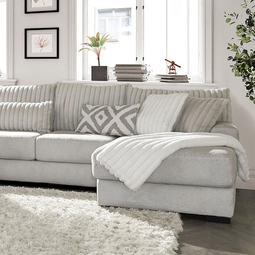 HERMISTON Sectional, Gray - The Mattress Center (Fresno,CA)