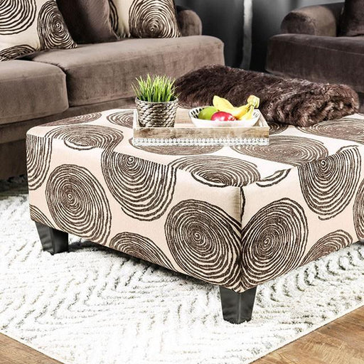 Bonaventura Brown Ottoman - The Mattress Center (Fresno,CA)