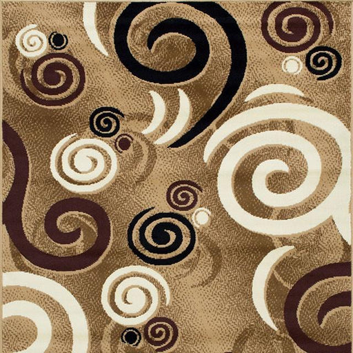Blitar Brown Black, Brown Cream, & Gray 5' X 7' Area Rug - The Mattress Center (Fresno,CA)