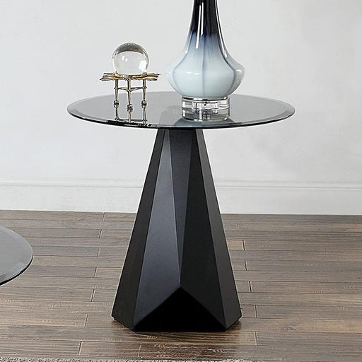 BISHOP End Table, Black/Gray - The Mattress Center (Fresno,CA)