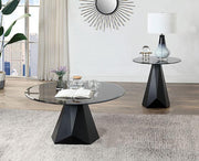 BISHOP End Table, Black/Gray - The Mattress Center (Fresno,CA)