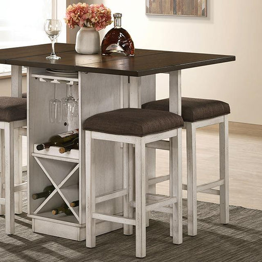 BINGHAM Counter Ht. Table w/ 2 x 15" Leaves - The Mattress Center (Fresno,CA)