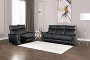 Bienne Recliner Chair White & Black - The Mattress Center (Fresno,CA)