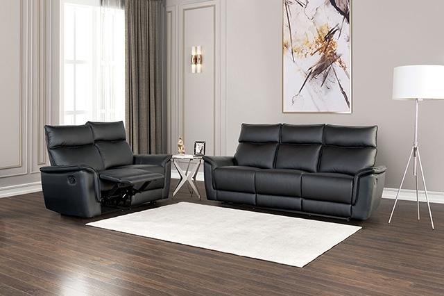 Bienne Recliner Chair White & Black - The Mattress Center (Fresno,CA)