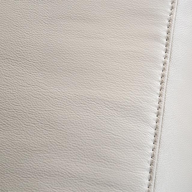 Bienne Sofa Manual Recliner White & Black - The Mattress Center (Fresno,CA)