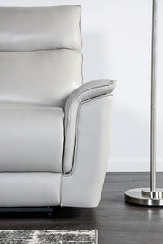 Bienne Recliner Chair White & Black - The Mattress Center (Fresno,CA)