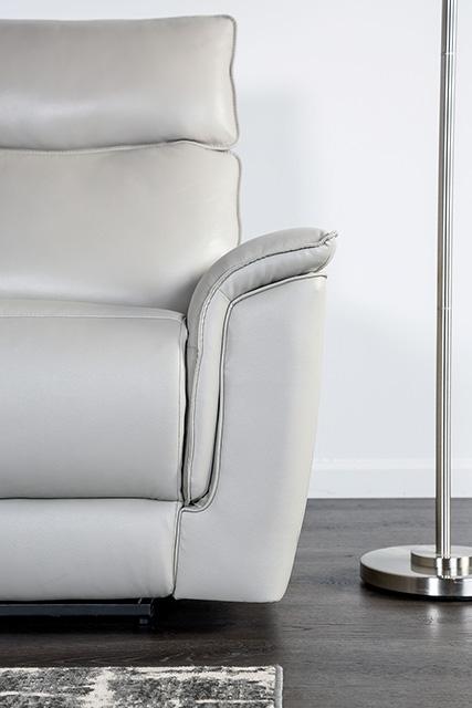 Bienne Recliner Chair White & Black - The Mattress Center (Fresno,CA)