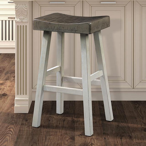 Biasca 29" Stool (2/CTN) White, Brown, & Black - The Mattress Center (Fresno,CA)