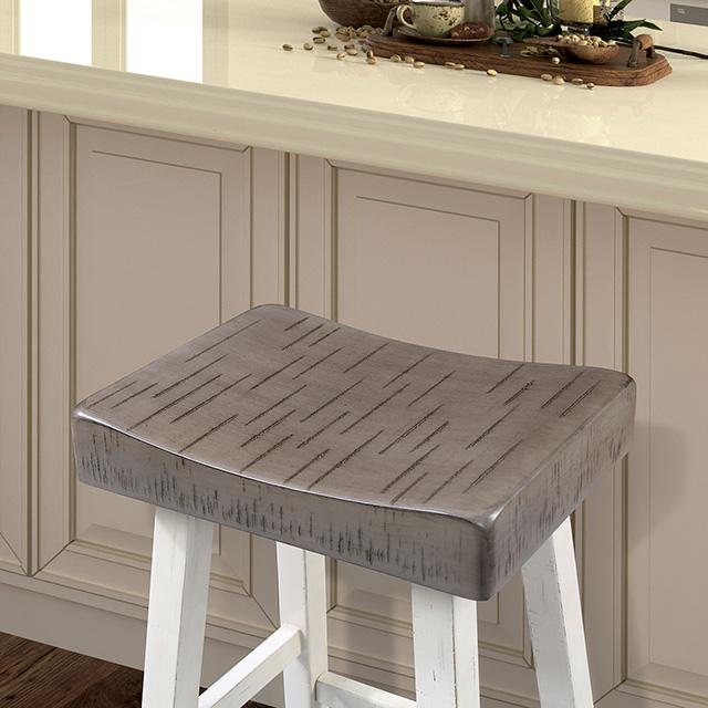 Biasca 29" Stool (2/CTN) White, Brown, & Black - The Mattress Center (Fresno,CA)