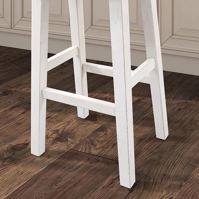 Biasca 29" Stool (2/CTN) White, Brown, & Black - The Mattress Center (Fresno,CA)