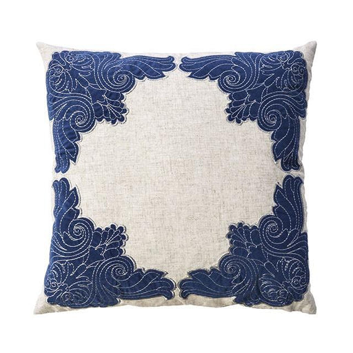 Beth Natural/Indigo 20" X 20" Pillow, Natural & Indigo (2/CTN) - The Mattress Center (Fresno,CA)