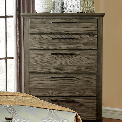 Berenice Chest Gray, White, & Espresso - The Mattress Center (Fresno,CA)