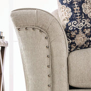 BELSIZE Sofa, Beige/Navy - The Mattress Center (Fresno,CA)