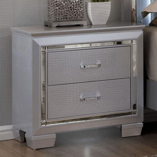 BELLANOVA Silver Night Stand - The Mattress Center (Fresno,CA)