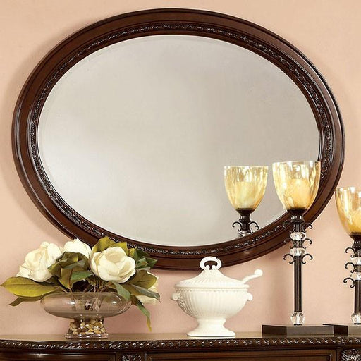 Bellagio Brown Cherry Mirror - The Mattress Center (Fresno,CA)