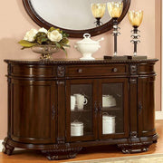 Bellagio Brown Cherry Server - The Mattress Center (Fresno,CA)