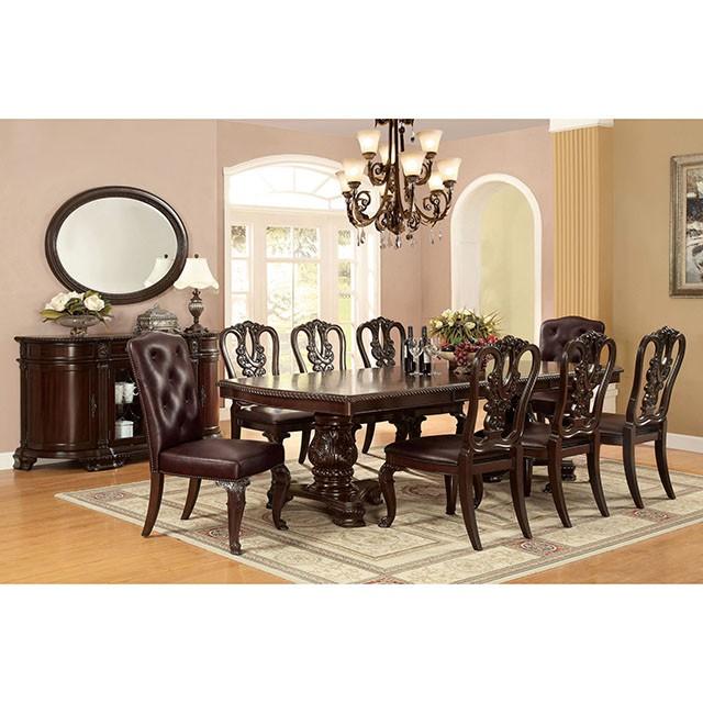 Bellagio Brown Cherry Server - The Mattress Center (Fresno,CA)
