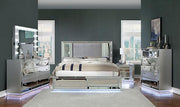 BELLADONNA Dresser w/ LED, Silver - The Mattress Center (Fresno,CA)