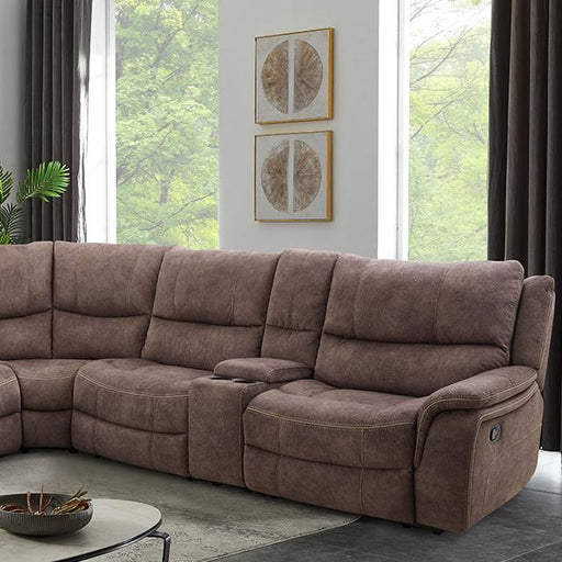 JEROMINUS Sectional, Dark Brown - The Mattress Center (Fresno,CA)