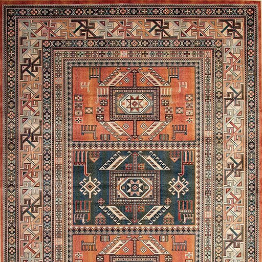 Mortsel Orange/Multi 5'3" X 7'6" Area Rug - The Mattress Center (Fresno,CA)