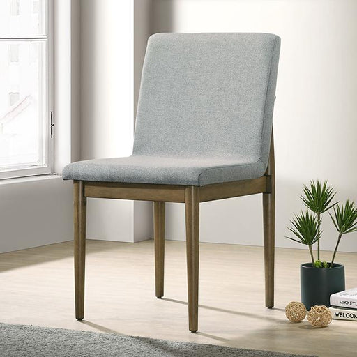 ST GALLEN Side Chair (2/CTN), Natural Tone/Light Gray - The Mattress Center (Fresno,CA)