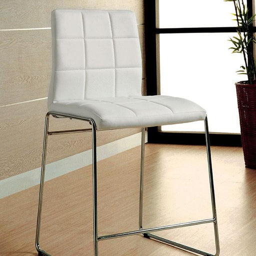 Kona II White Counter Ht. Chair - The Mattress Center (Fresno,CA)