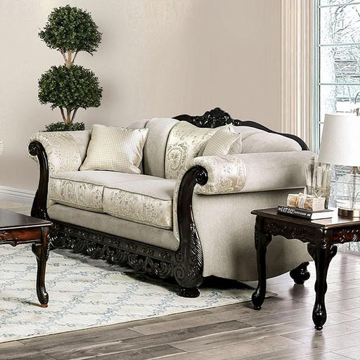 Newdale Ivory Love Seat - The Mattress Center (Fresno,CA)